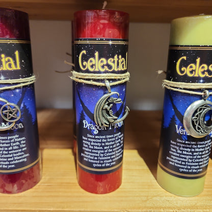 Celestial Pewter Pendant Candles