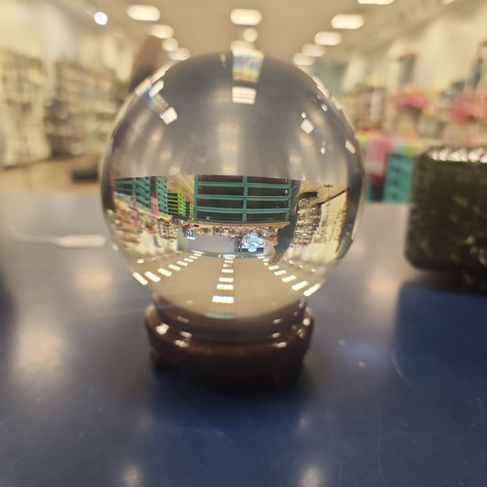 Crystal Glass Ball with Base