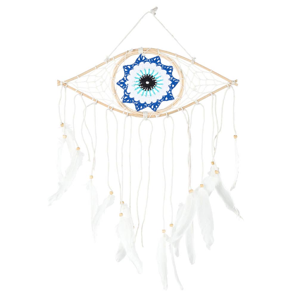 MACRAME EVIL EYE DREAMCATCHER