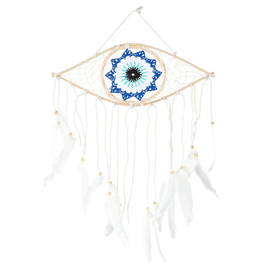 MACRAME EVIL EYE DREAMCATCHER