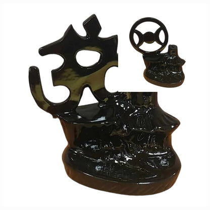 OM or Triple Goddess Ceramic Backflow Cone  Burner