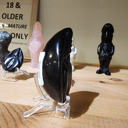 Obsidian Woman Life Flowers 2.5"
