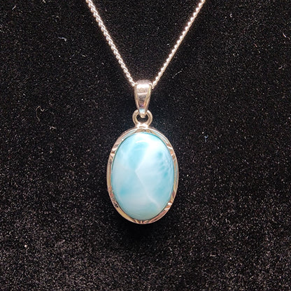 Larimar Sterling Silver Necklace