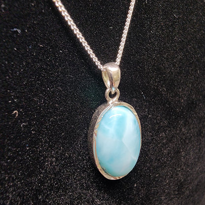 Larimar Sterling Silver Necklace