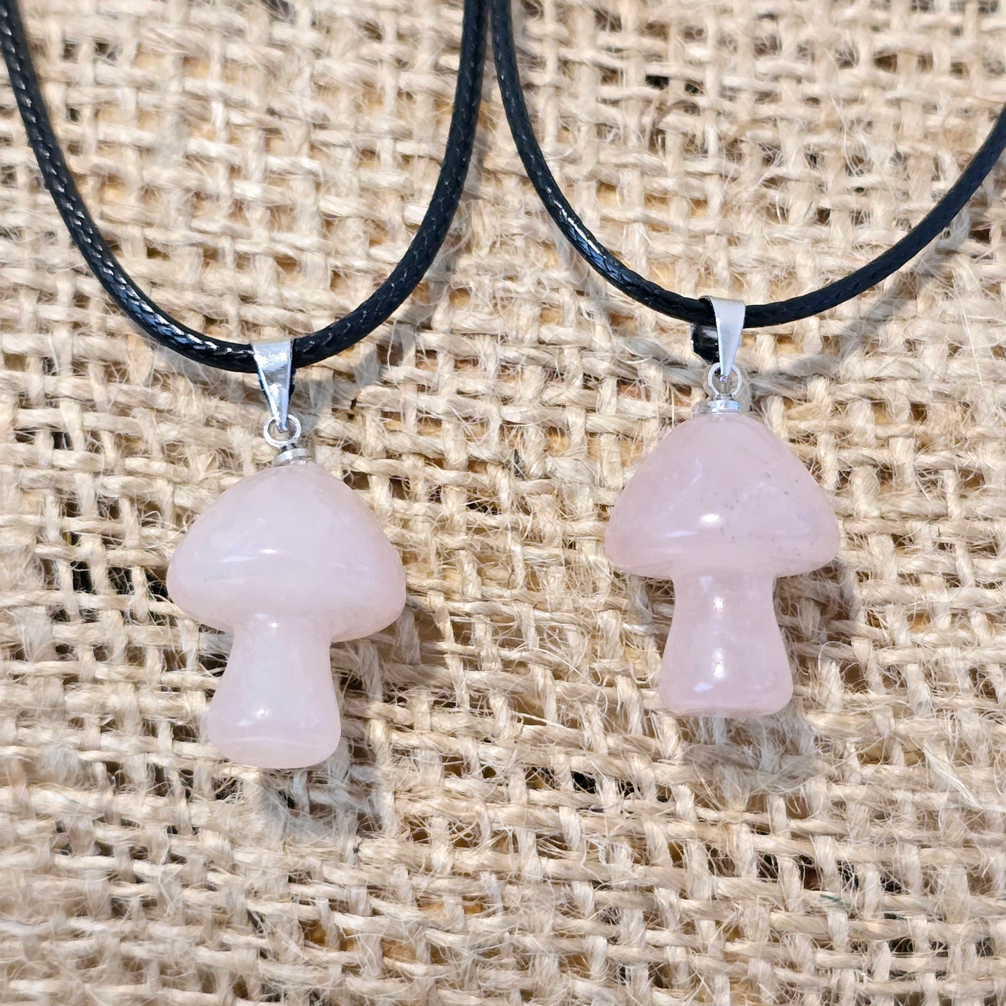 Mini Crystal Mushroom Necklace