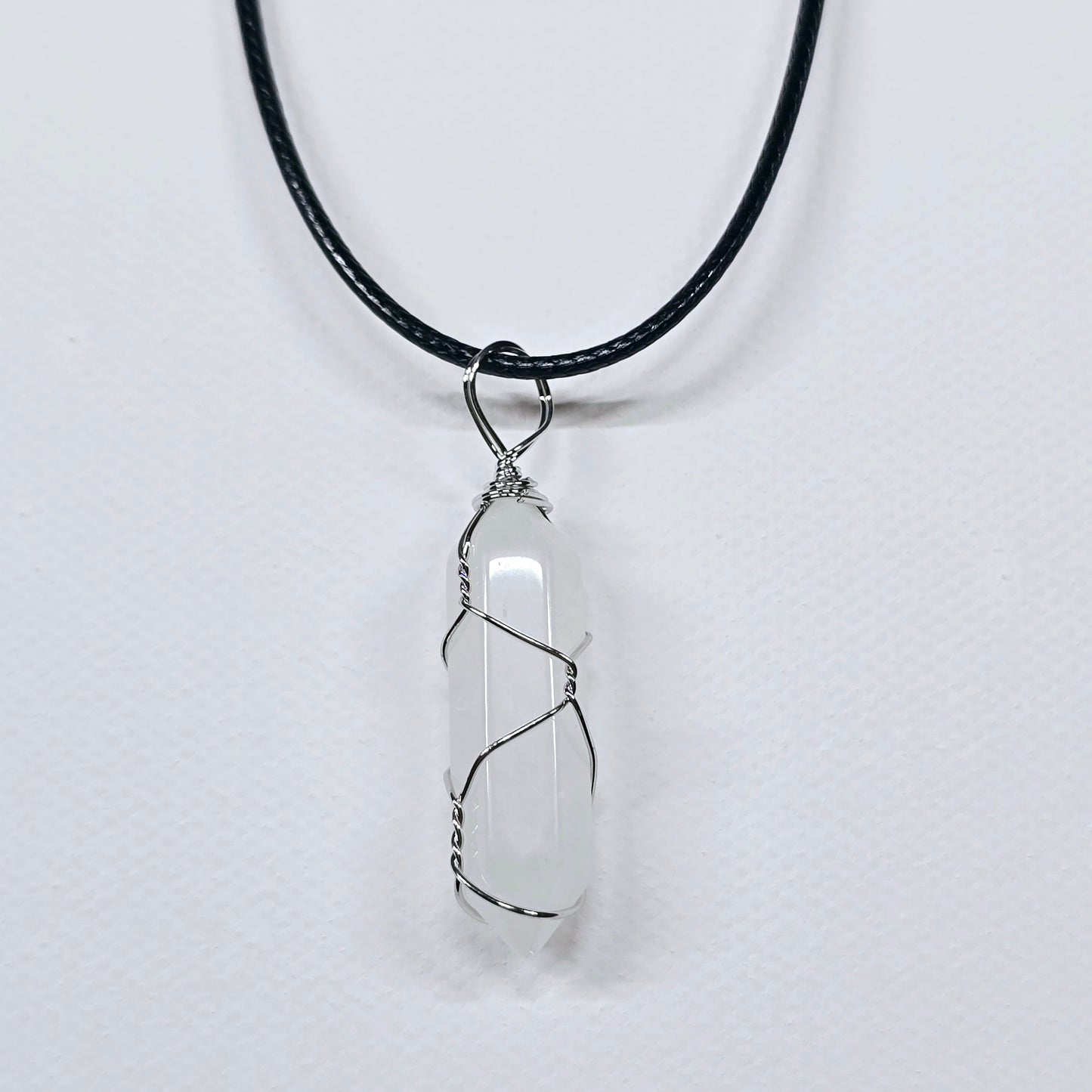 Crystal Point Wire Wrapped Necklace