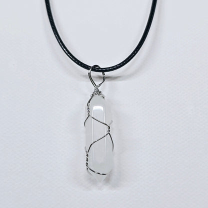 Crystal Point Wire Wrapped Necklace