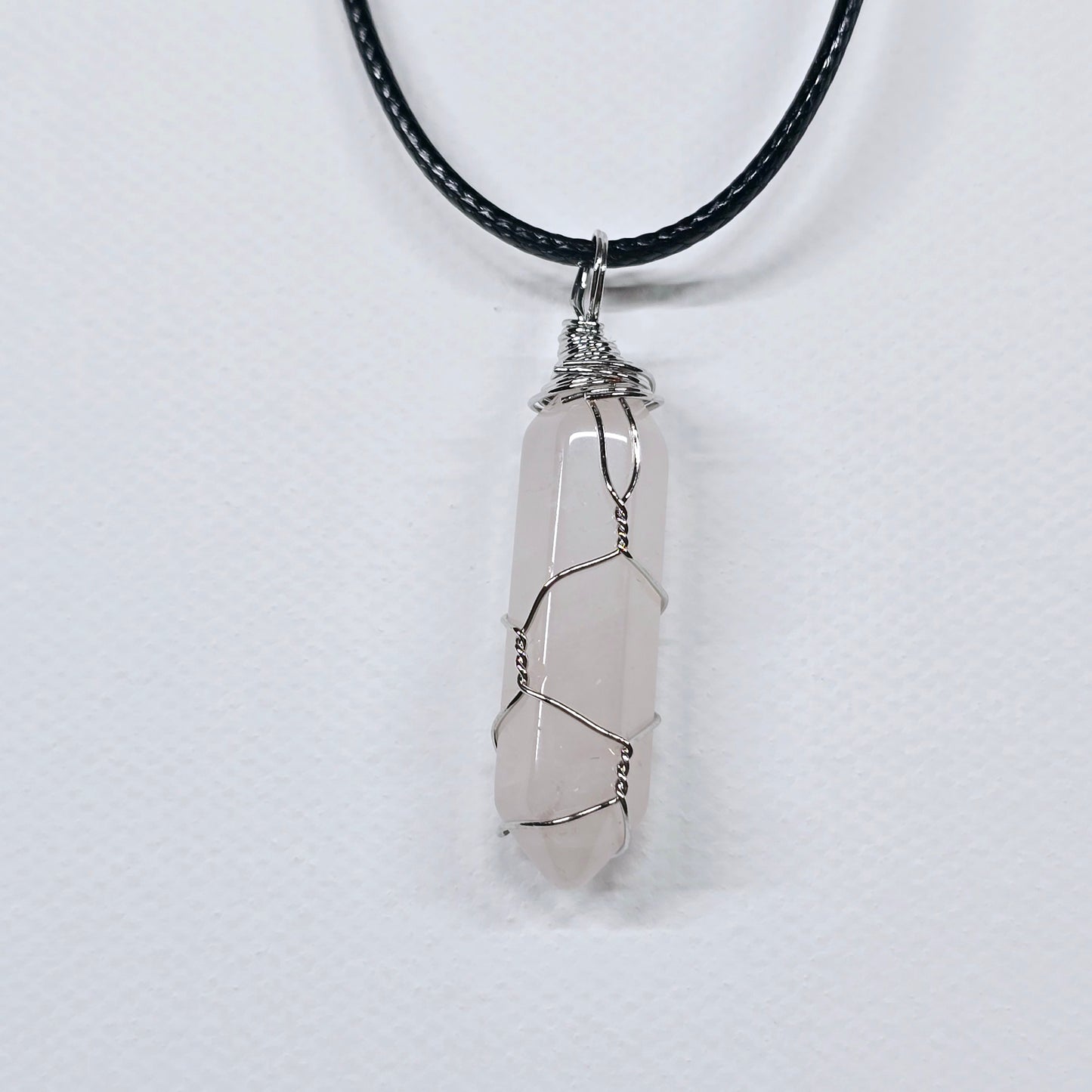 Crystal Point Wire Wrapped Necklace