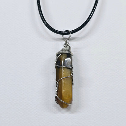 Crystal Point Wire Wrapped Necklace