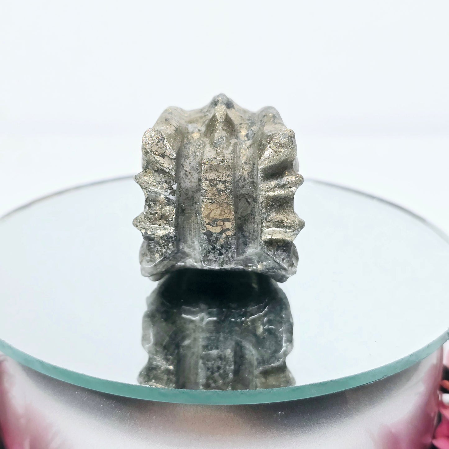 Pyrite Dragon Skull Head | Natural Crystal Carved & Polished Stone