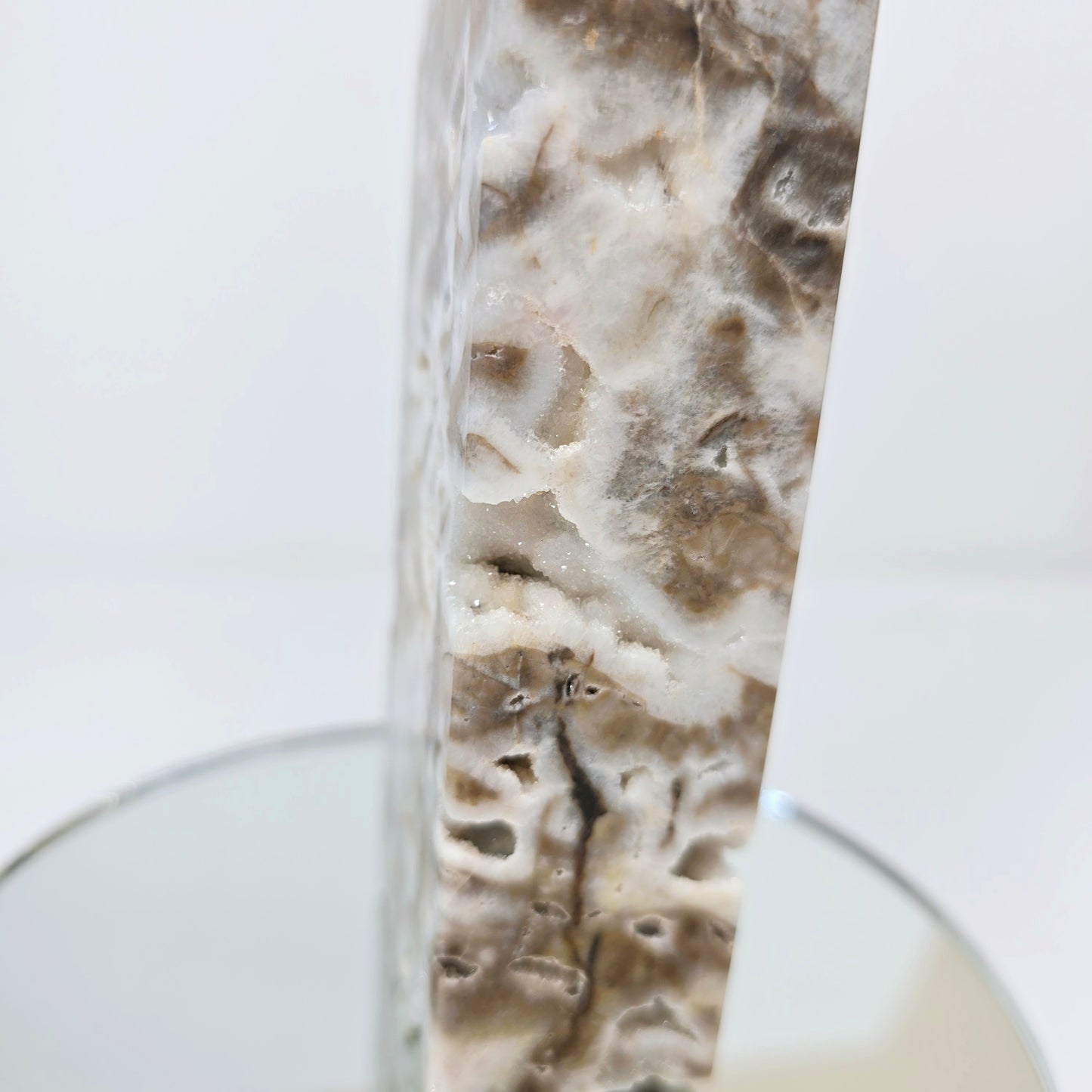 Beautiful Sphalerite Druzy Tower Point Generator | Natural Crystal Carved Stone | Unique One-of-a-Kind Metaphysical Witchy Home Decor Gift