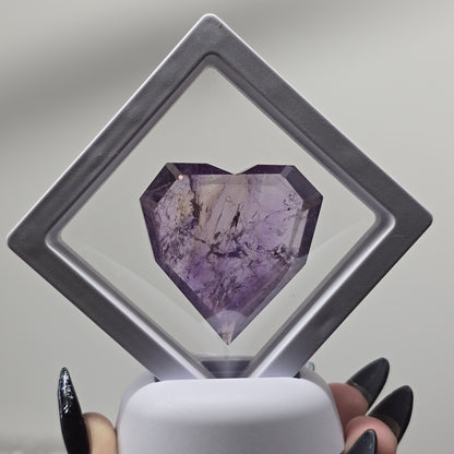 1.75" Amethyst Cut Heart