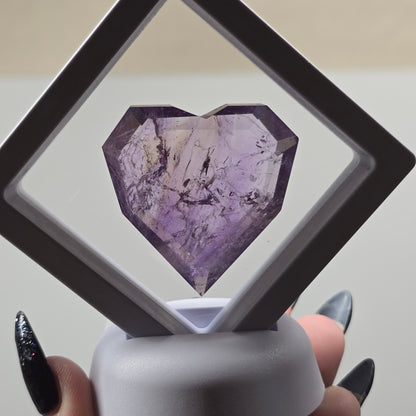 1.75" Amethyst Cut Heart