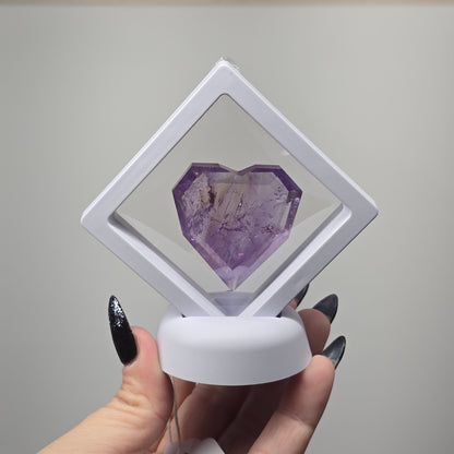 1.75" Amethyst Cut Heart