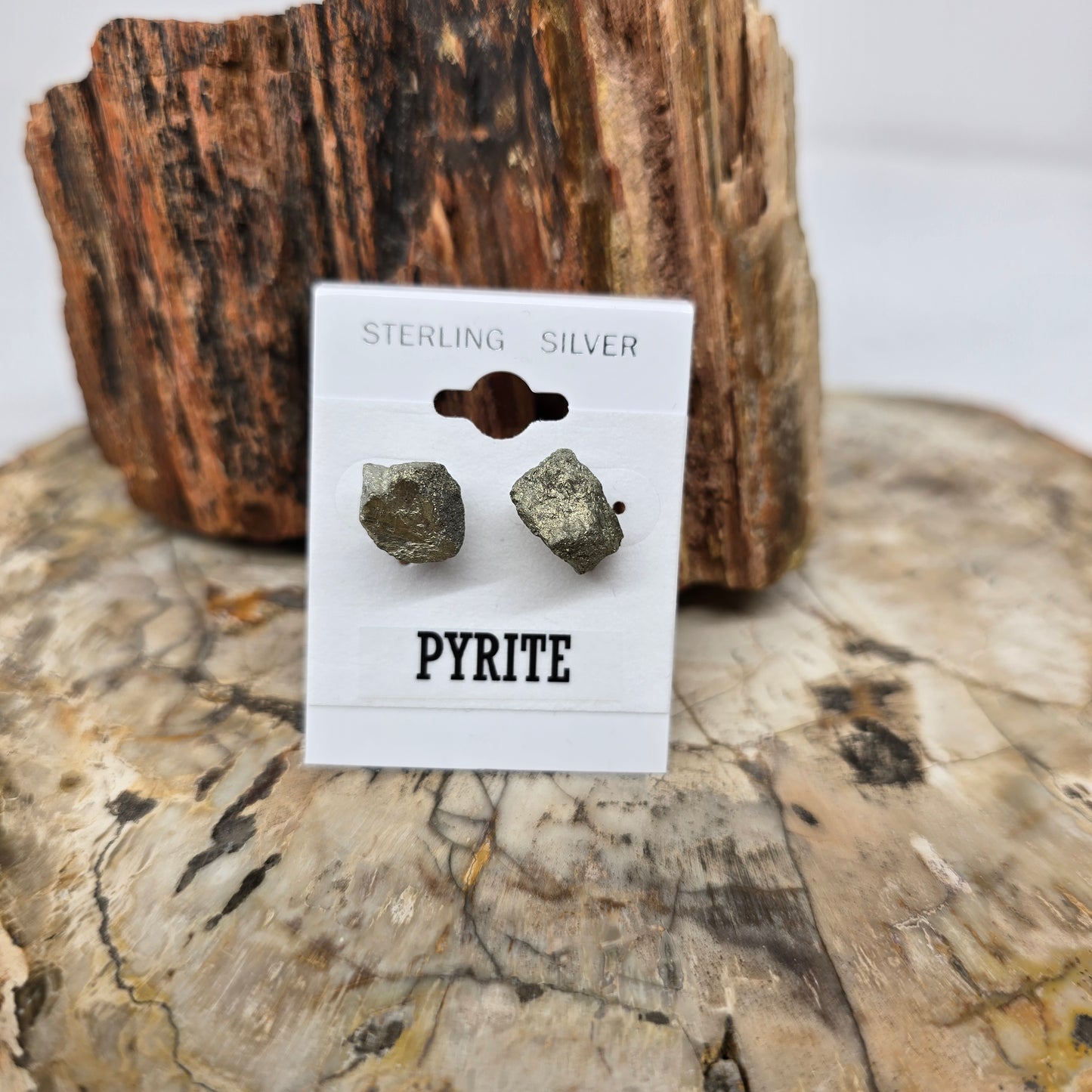 Crystal Raw Rough s925 Stud Earrings