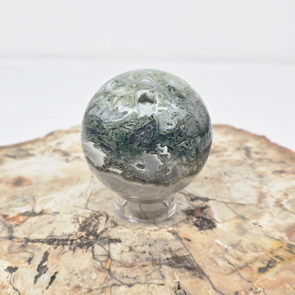 Beautiful Moss Agate Sphere - 53mm