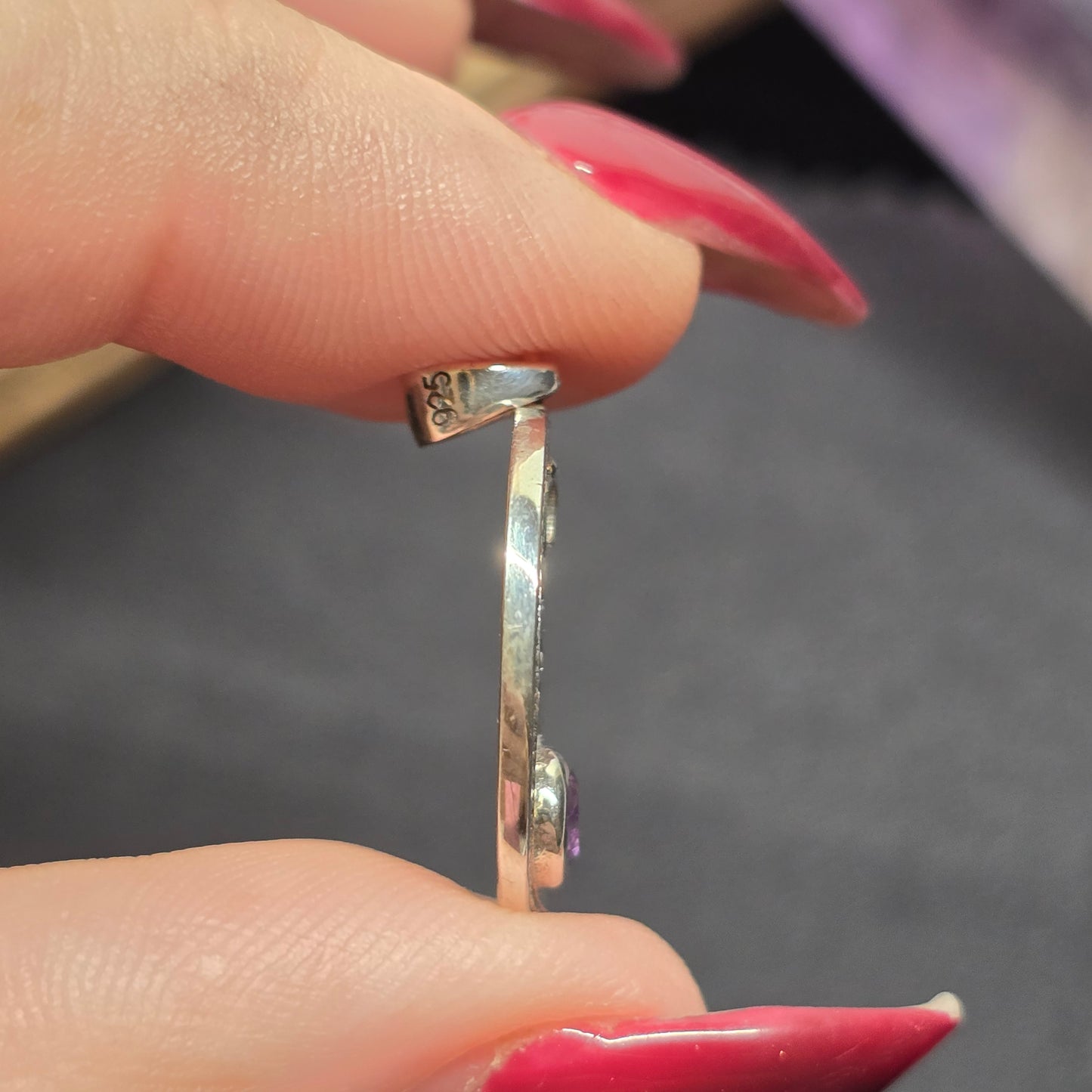 Moon & Owl Amethyst Pendant | Sterling Silver (s925)