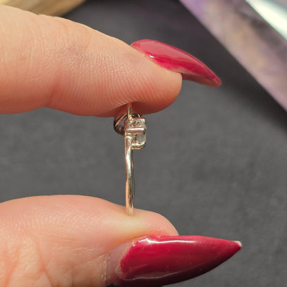 Moon & Star Moonstone Pendant | Sterling Silver (s925)