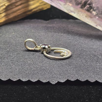 Moon & Star Black Onyx Pendant | Sterling Silver (s925)