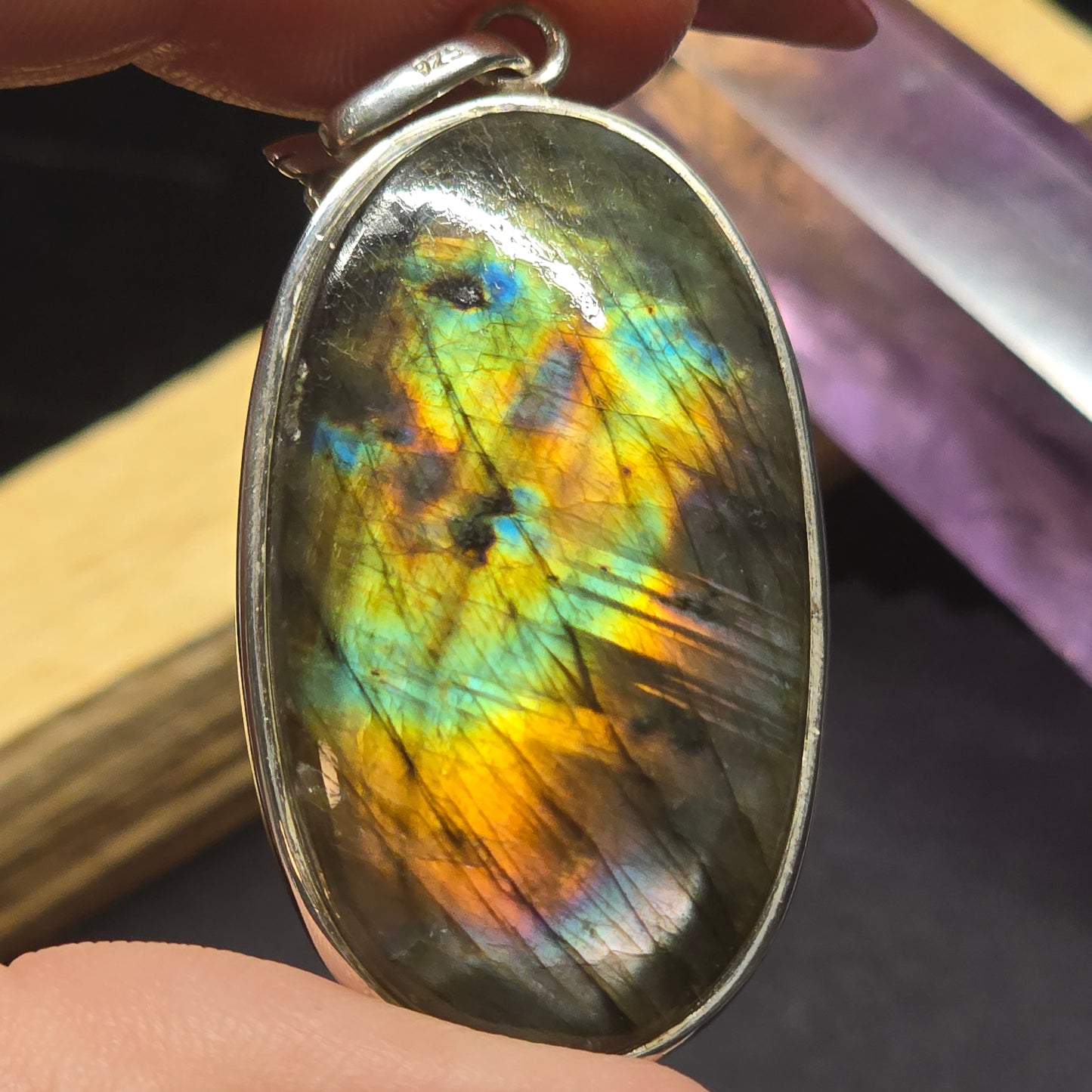 Labradorite Horse Lovers Pendant | Sterling Silver (s925)