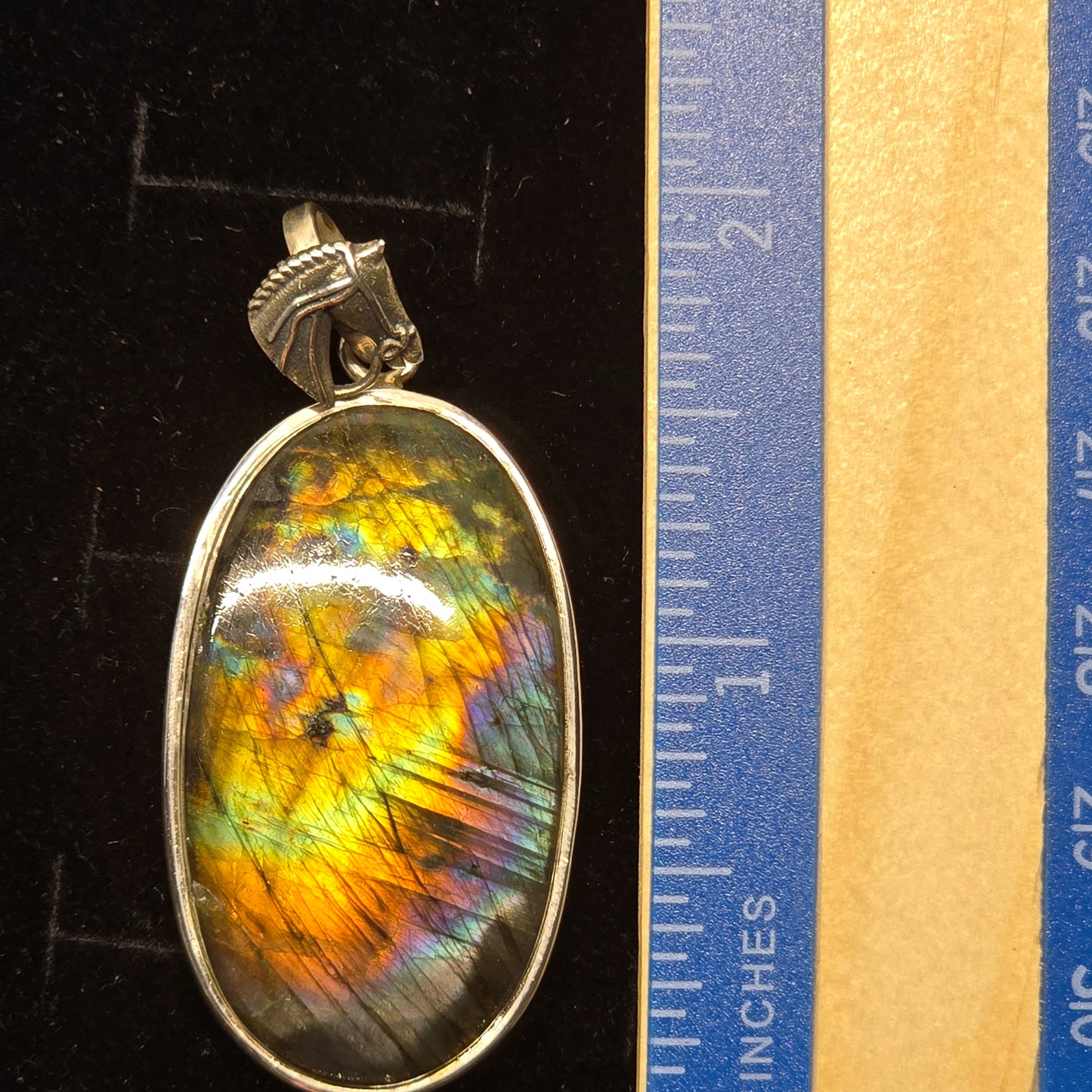 Labradorite Horse Lovers Pendant | Sterling Silver (s925)