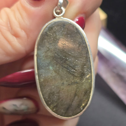 Labradorite Horse Lovers Pendant | Sterling Silver (s925)