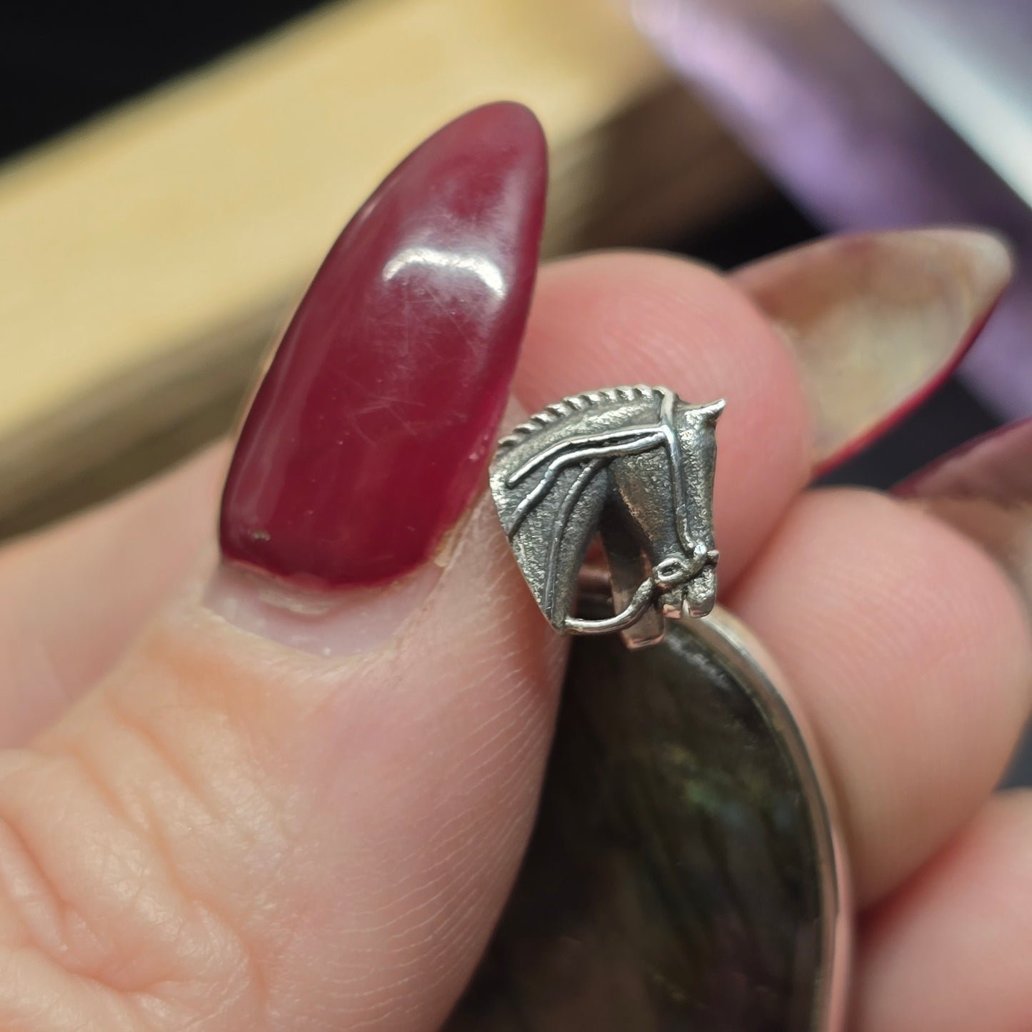 Labradorite Horse Lovers Pendant | Sterling Silver (s925)