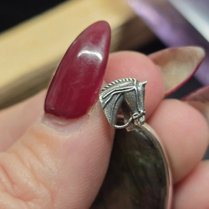 Labradorite Horse Lovers Pendant | Sterling Silver (s925)