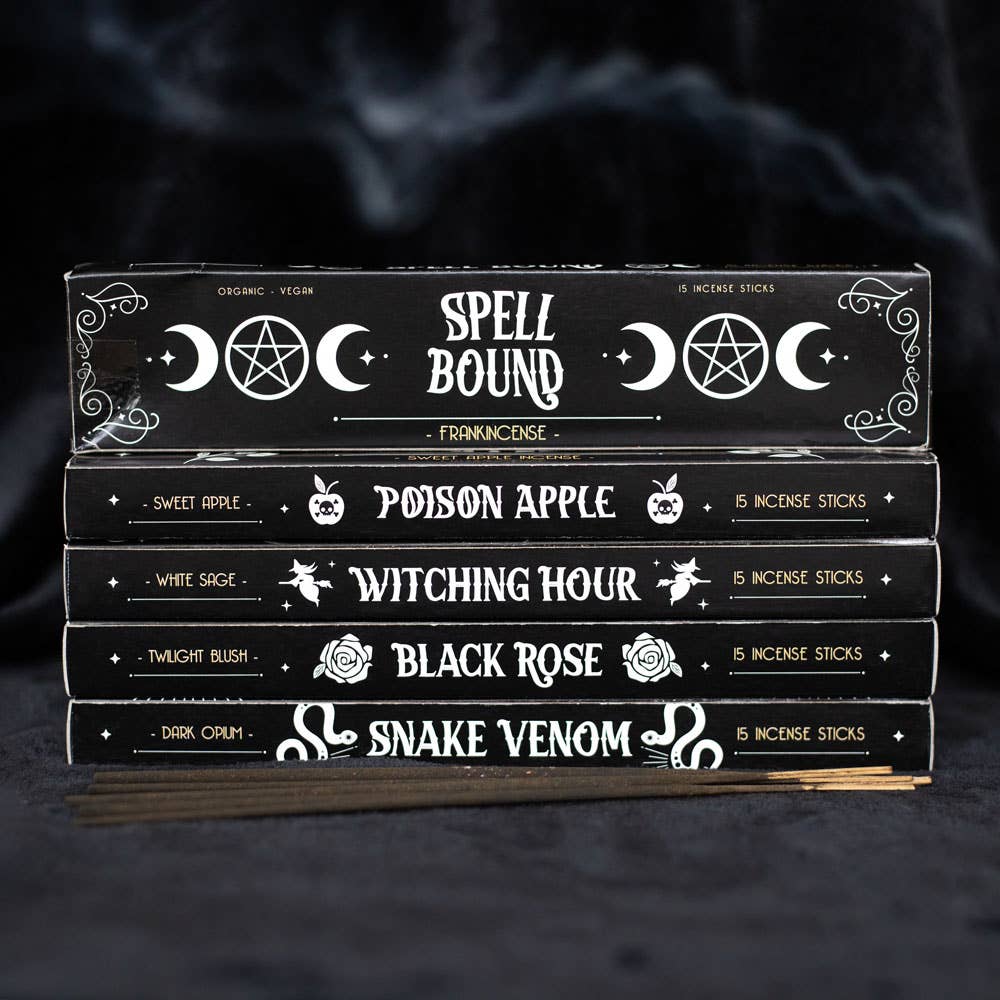 Set of 6 Packets Midnight Rituals Gothic Incense Sticks