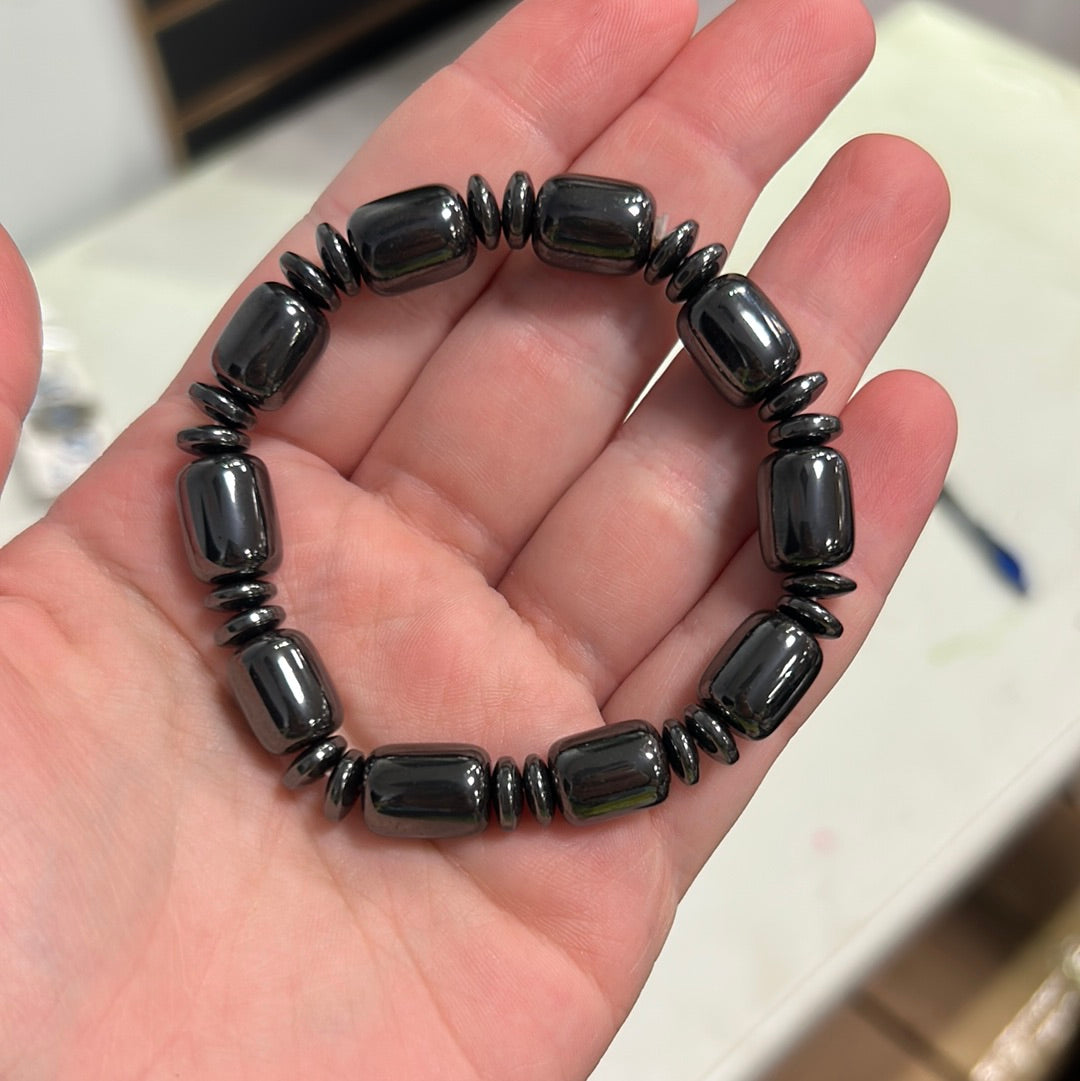 Hematite Bead Bracelet