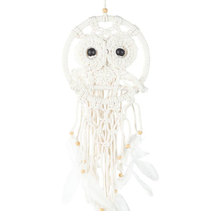 MACRAME OWL DREAMCATCHER