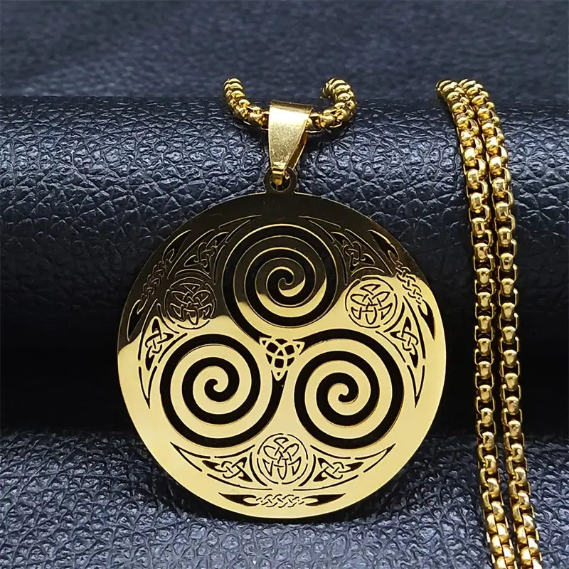 Triskelion Stainless Steel Necklace (Variants)