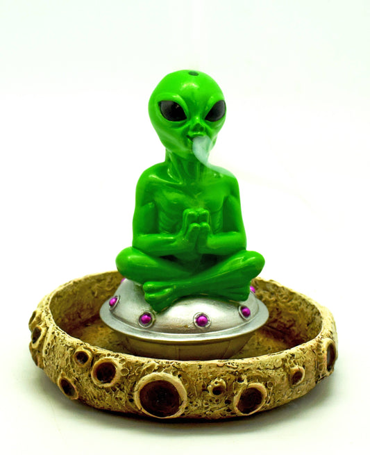 Alien Incense Cone Burner on Ship/Moon