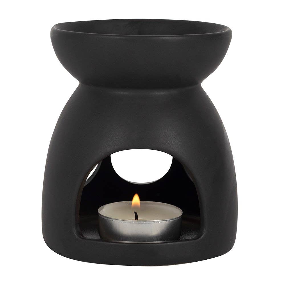 Black Triple Moon Cut Out Oil Burner and Wax Warmer