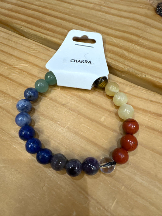 7 Chakra Bracelet | Natural Crystal Stone Bead Stretch Bracelet