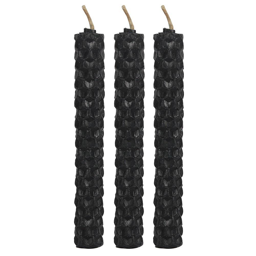 Black Beeswax Magic Spell Candles