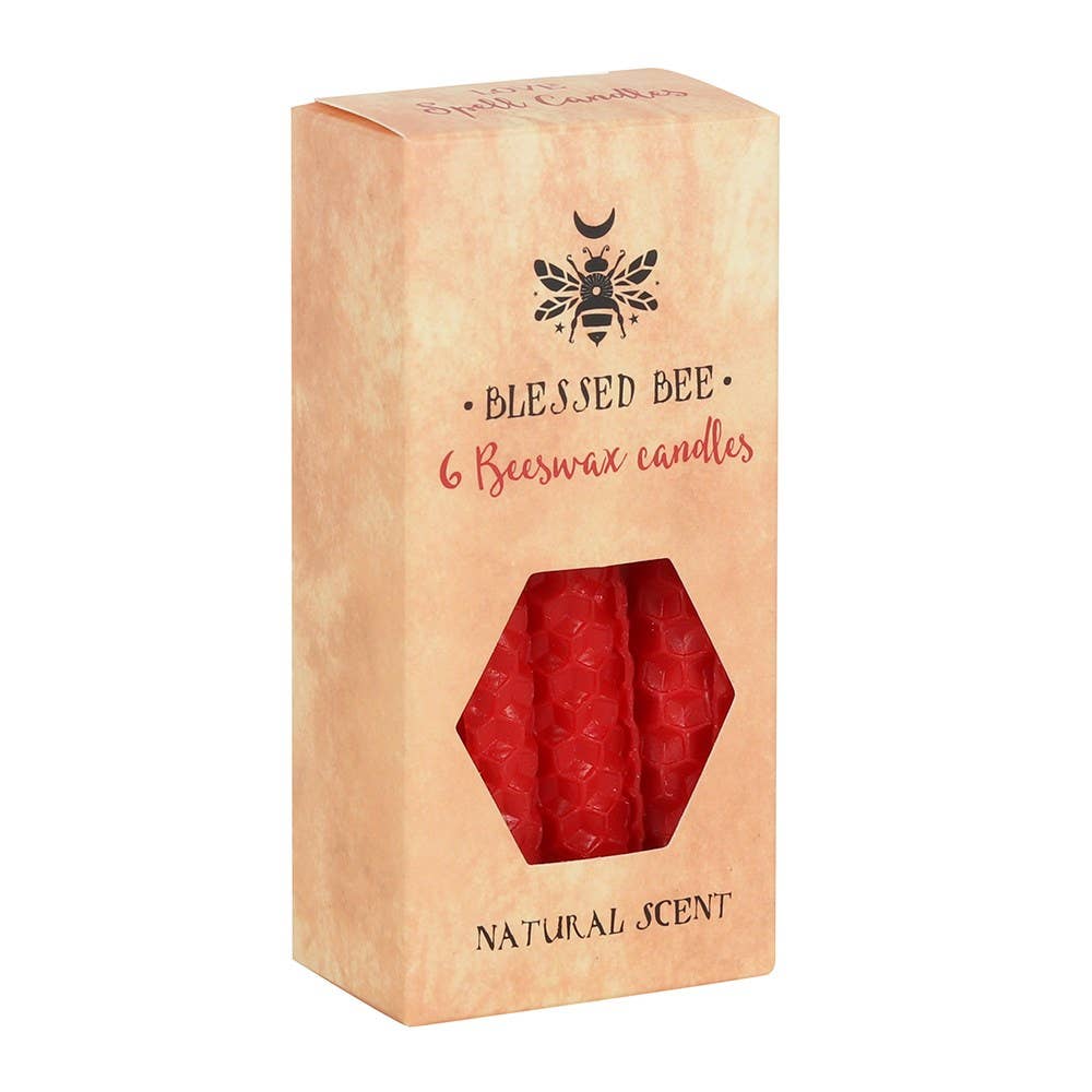 Red Beeswax Magic Spell Candles