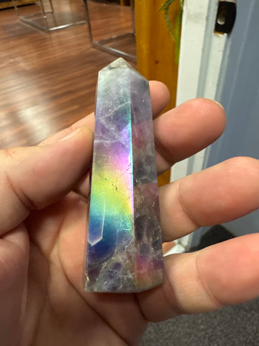 Aura Amethyst point