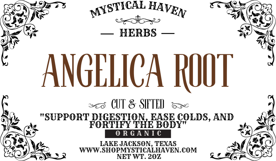 Angelica Root – Cut & Sifted, Organic (2oz)