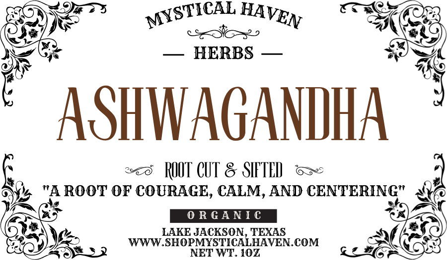 Ashwagandha Root – Cut & Sifted, Organic (1oz)
