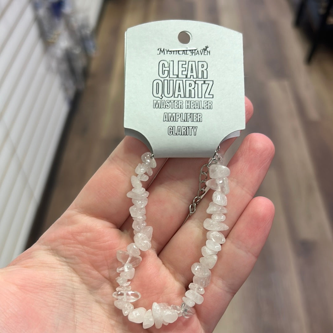 Adjustable Crystal Chip Bracelets