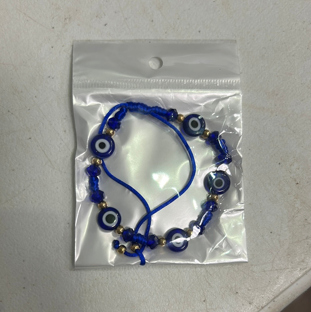 Ojo Evil Eye Gold Bead Bracelet