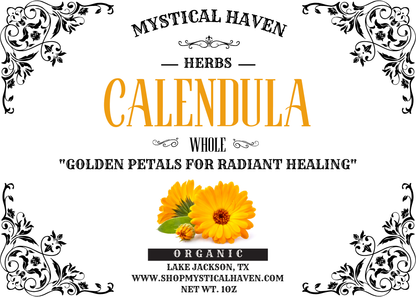 Marigold (Calendula) Flower – Whole, Organic (1oz)