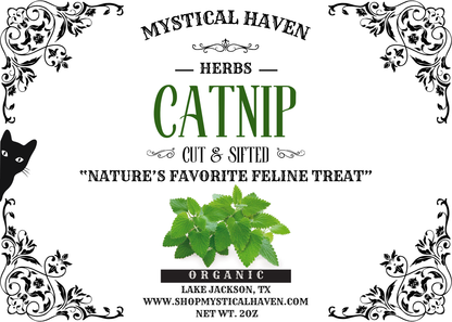 Catnip Leaf & Flower – Cut & Sifted, Organic (2oz)