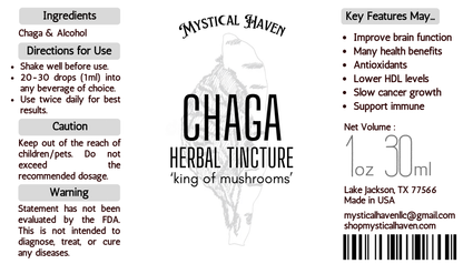 Chaga | Herbal Tincture | Mushroom | Fungus