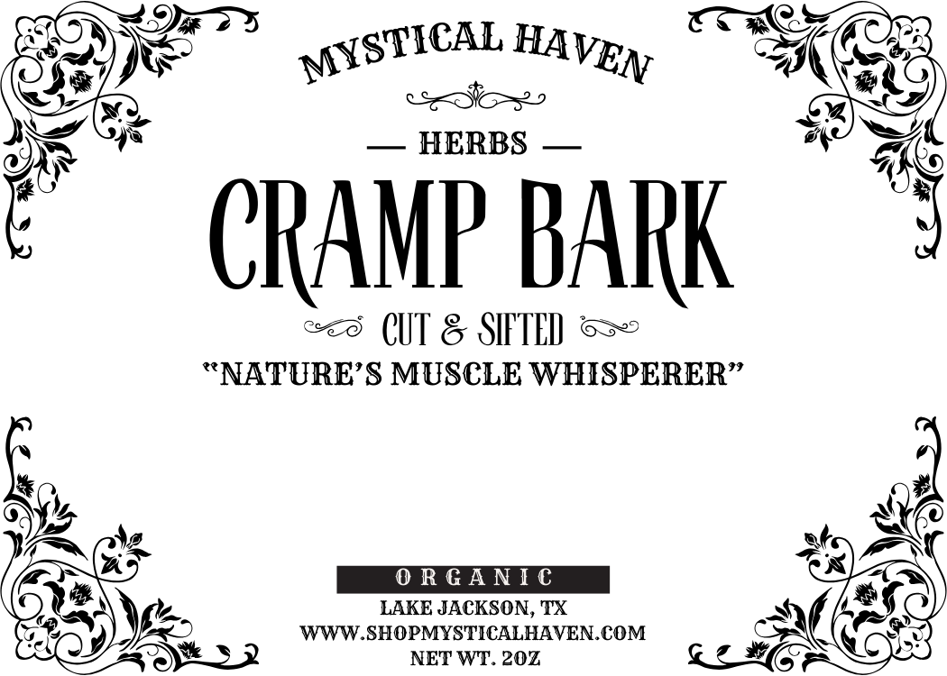 Cramp Bark – Cut & Sifted, Wildcrafted (2oz)