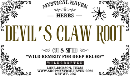 Devil’s Claw Root – Cut & Sifted, Organic (2oz)