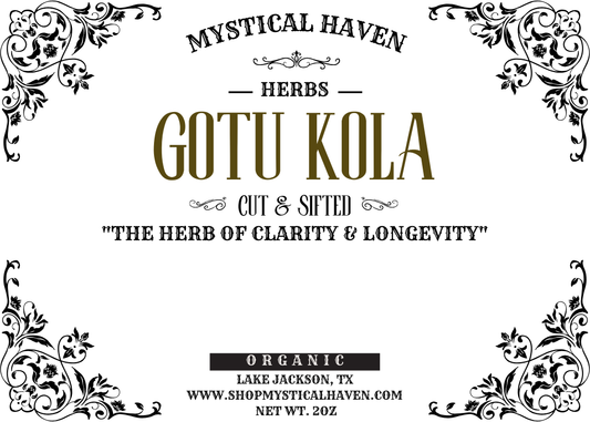 Gotu Kola – Cut & Sifted, Wildcrafted (2oz)
