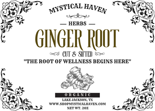 Ginger Root – Organic, Cut & Sifted (2oz)