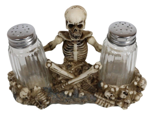 Skeleton Kitchen Salt and Pepper Shaker Holder